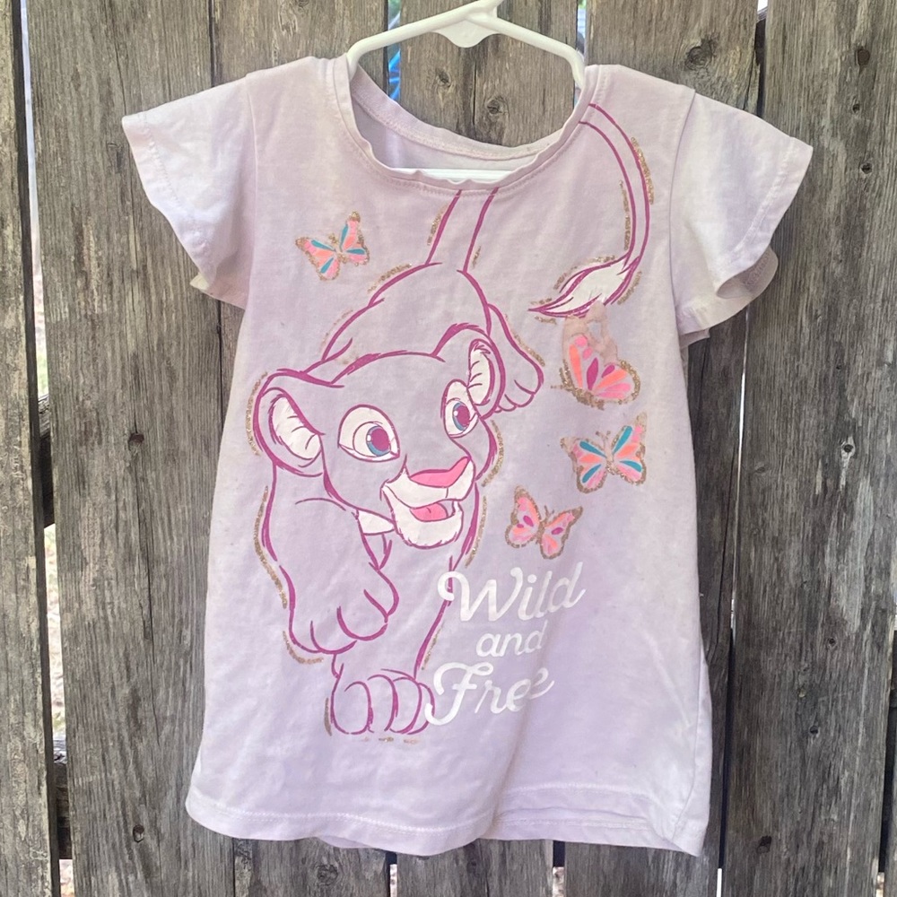 Lion king wild and free shirt 4t